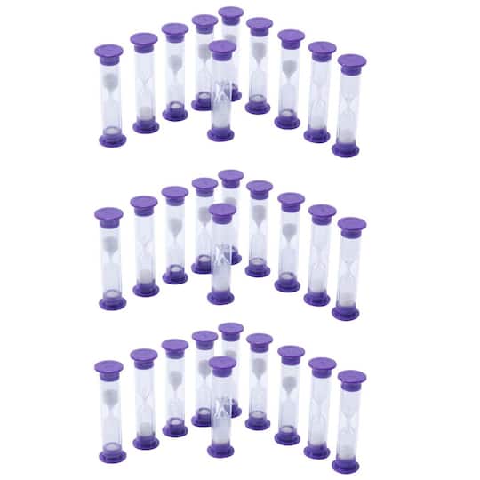 Learning Advantage™ Sand Timers - 3 Minute - 3 Sets of 10